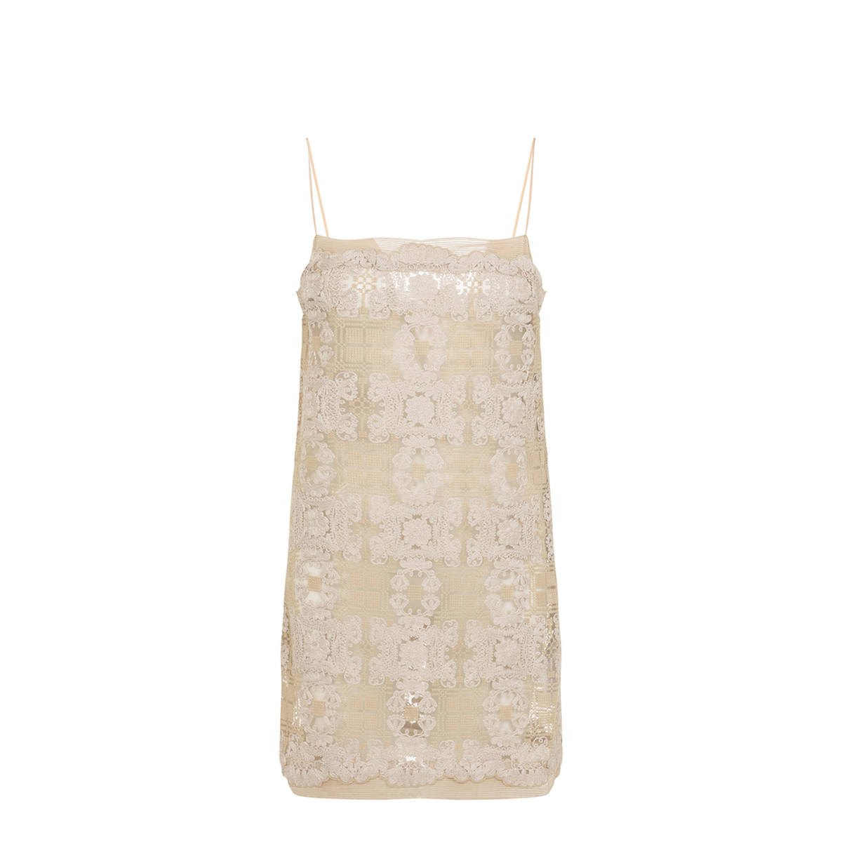 MAYFEYR - Ermanno Scervino - Beige Polyester Mini Dress - D482Q725UEOB4884
