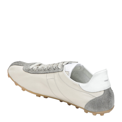 Sprinters Sneakers In Cream Leather And Vintage Suede