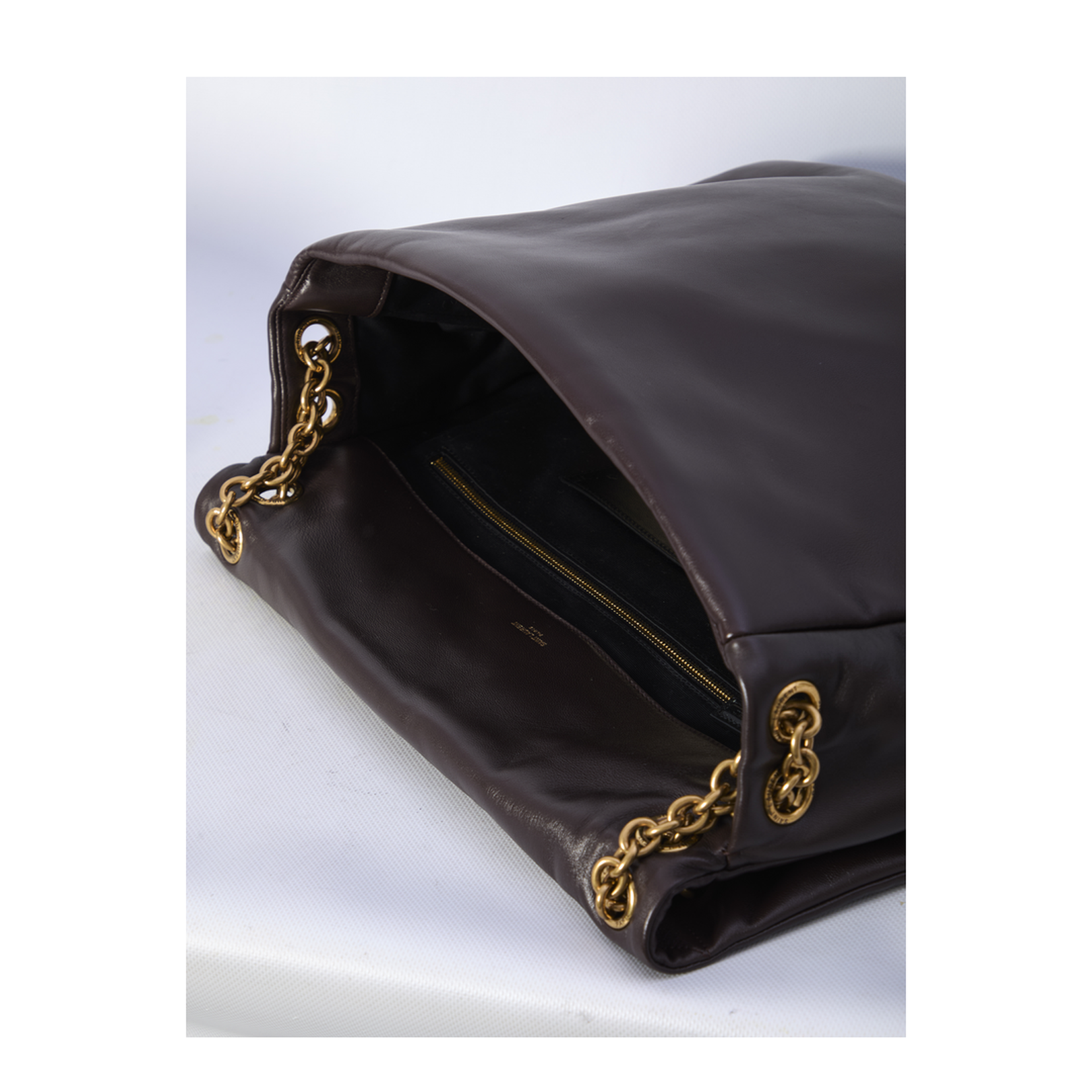 Jamie Lambskin Shoulder Bags - Brown