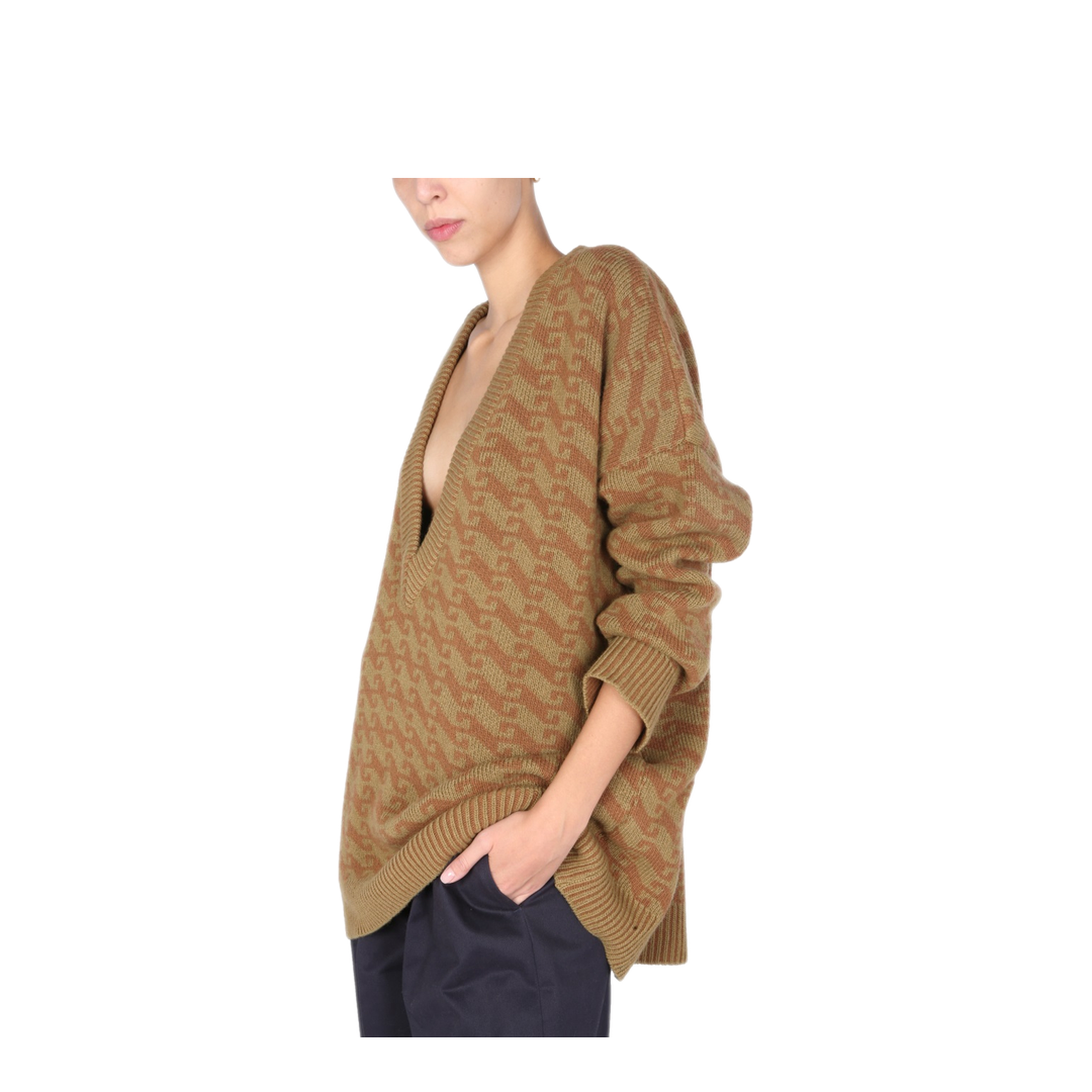 MAYFEYR - JEJIA - V Neck Jacquard Sweater - 3139J1M18921574937