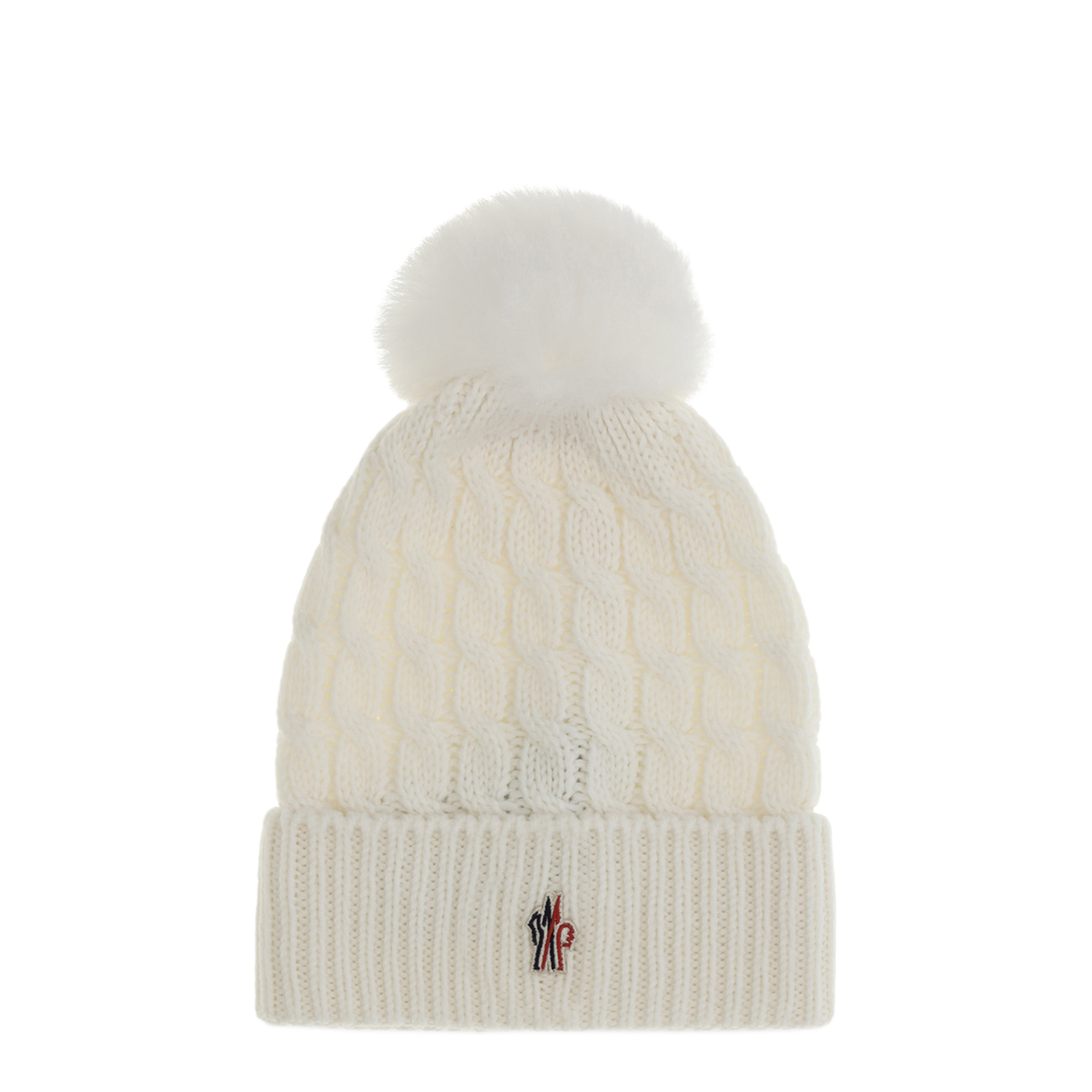 White Wool Beanie Hat