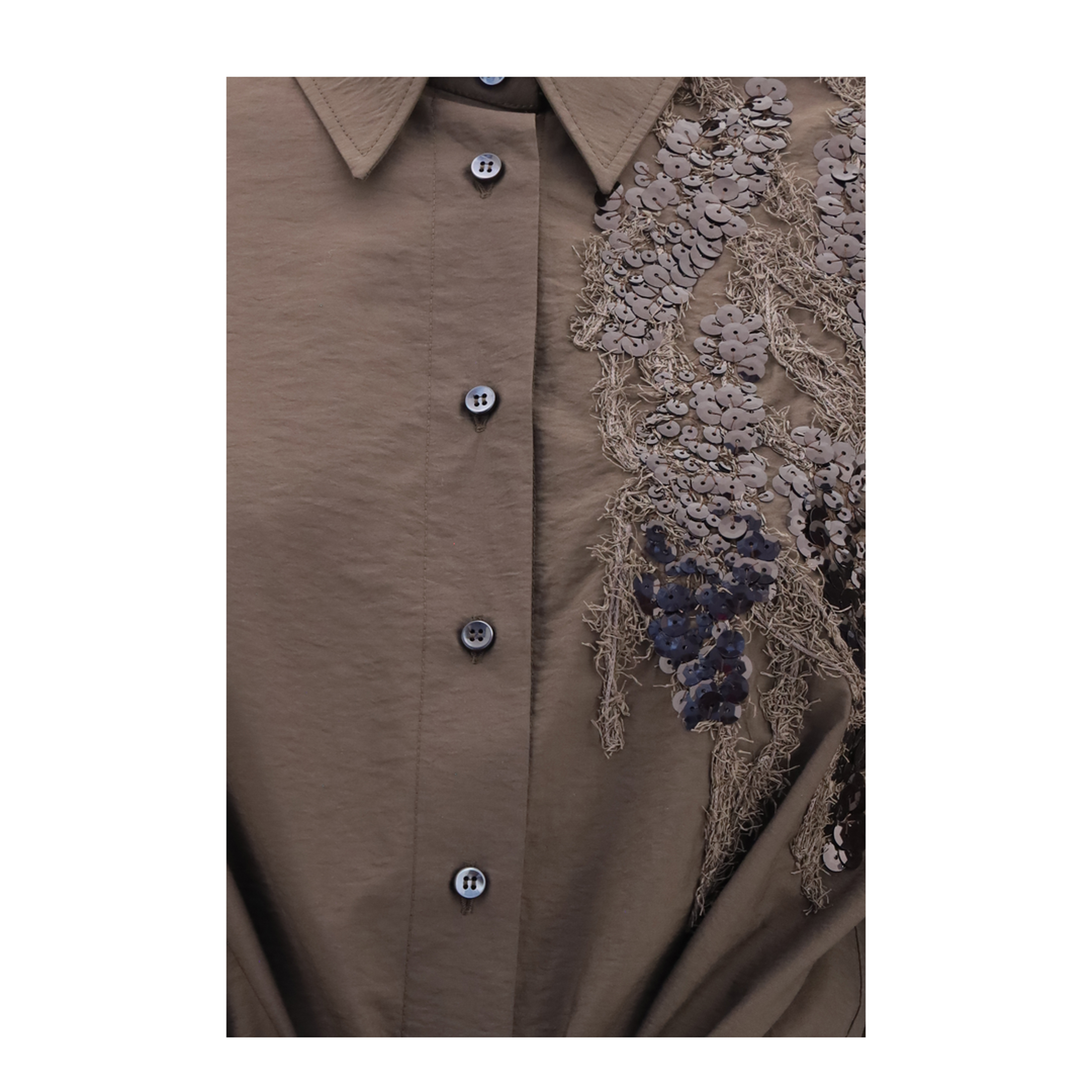 MAYFEYR - Brunello Cucinelli - Sequined Shirt Dress With Belt - M0F79AHD91