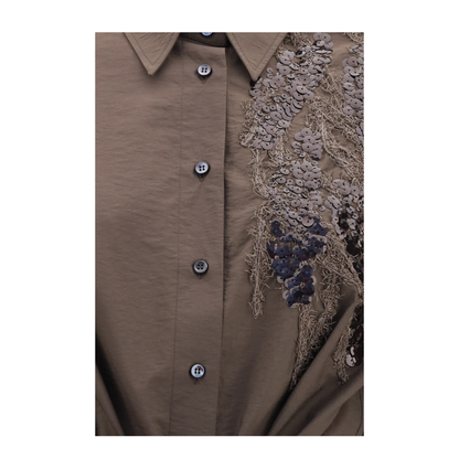 MAYFEYR - Brunello Cucinelli - Sequined Shirt Dress With Belt - M0F79AHD91