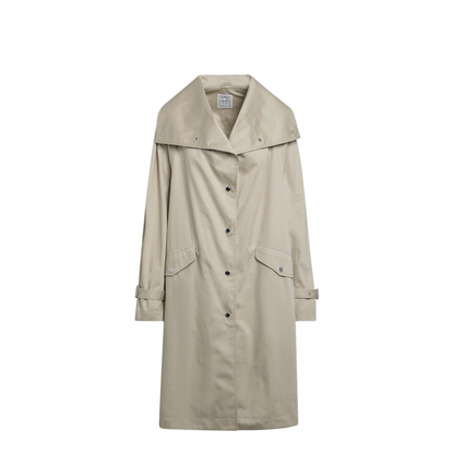 MAYFEYR - Toteme - Oversize Organic Cotton Trench Coat In Beige - 263-WRO0283FB0564072