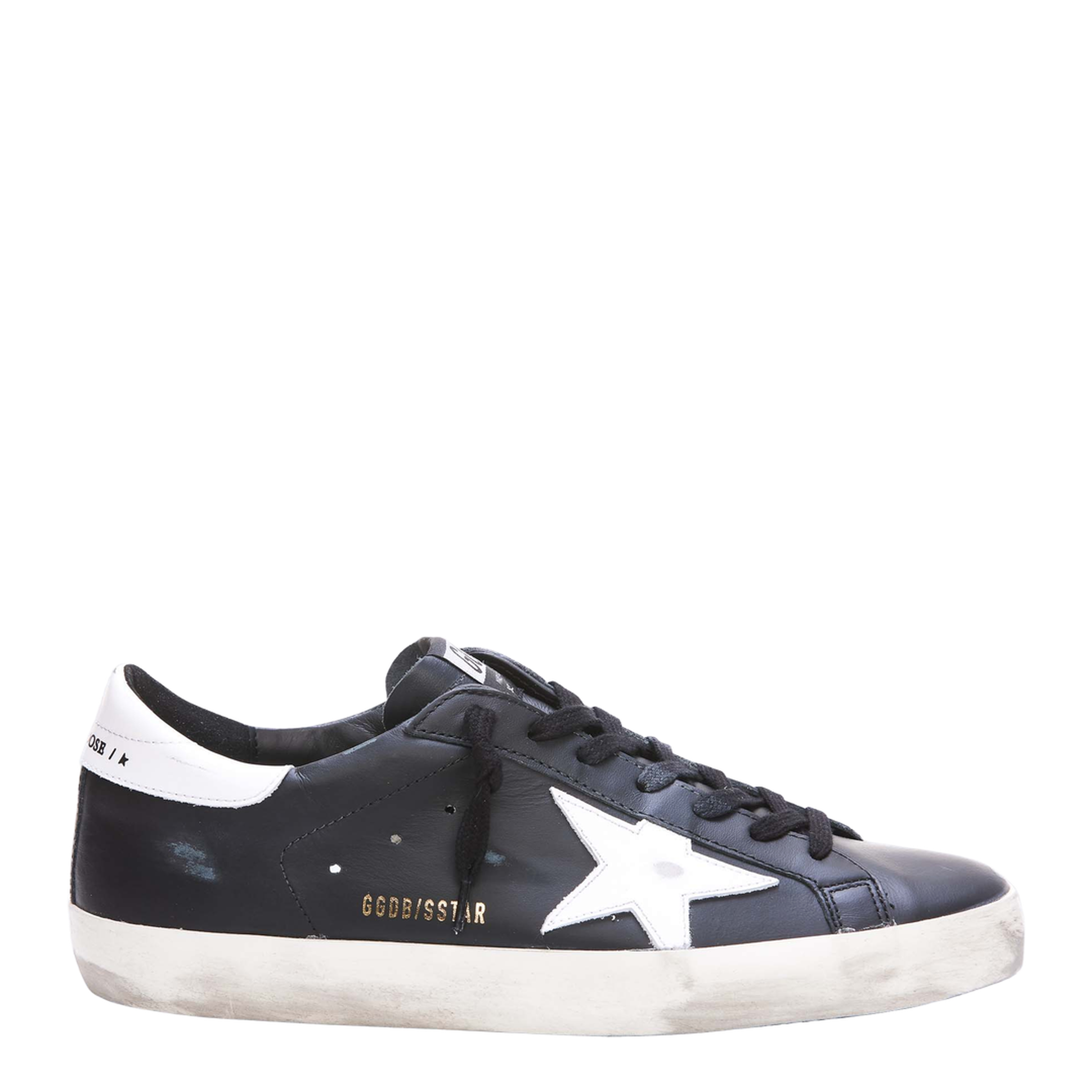 Super-Star Black White Leather