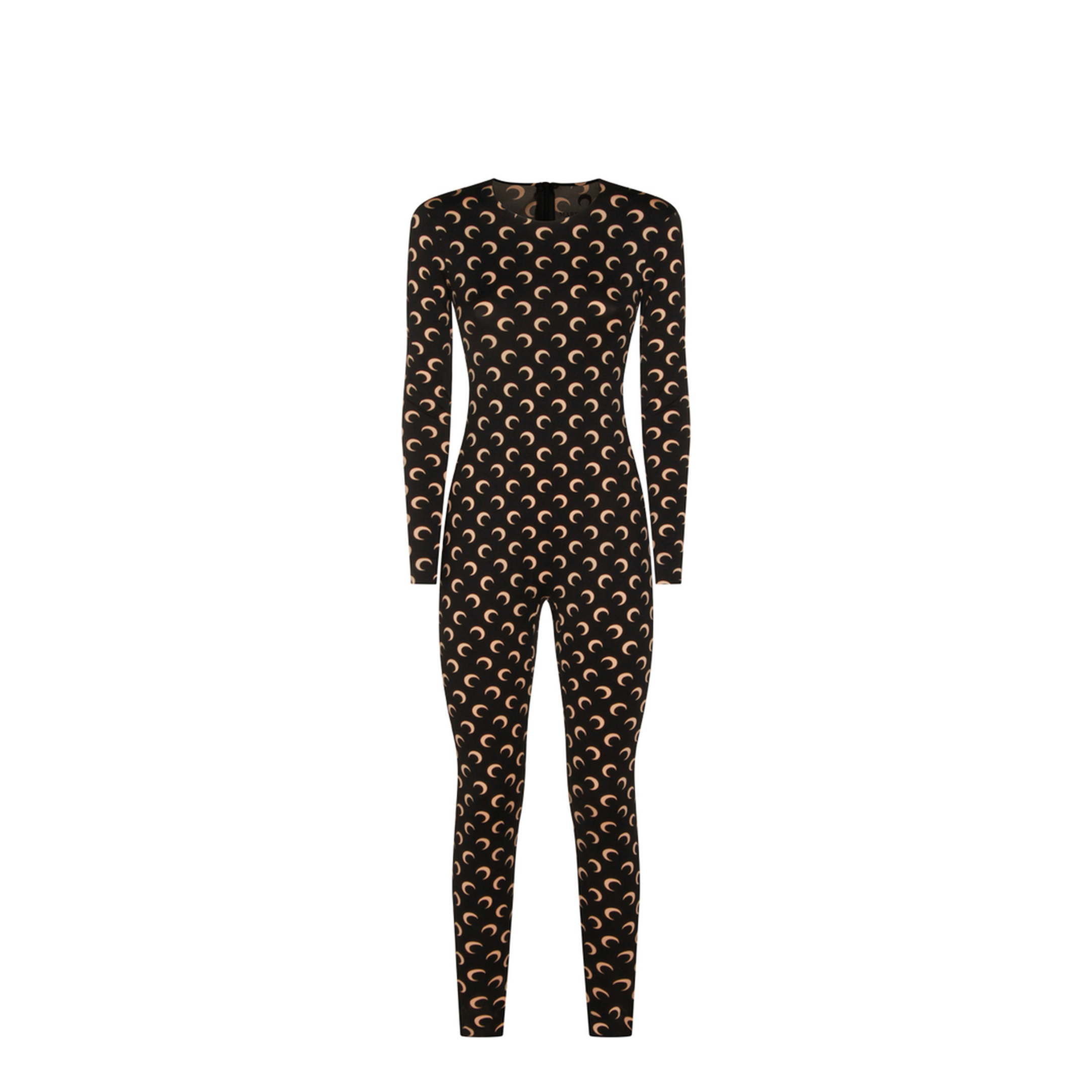 Moon Printed Catsuit - Black