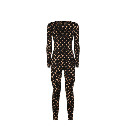 Moon Printed Catsuit - Black