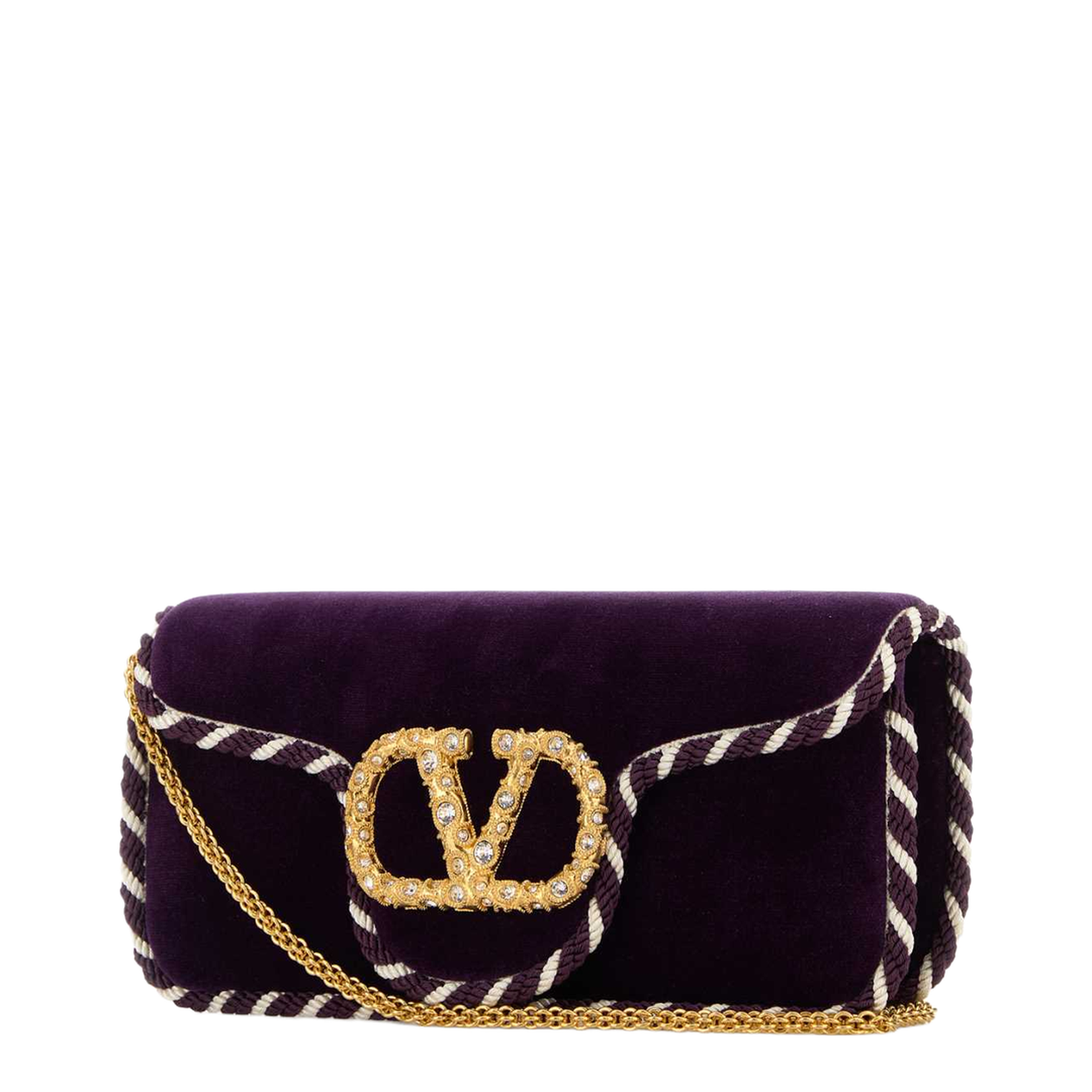 Purple Velvet Clutch