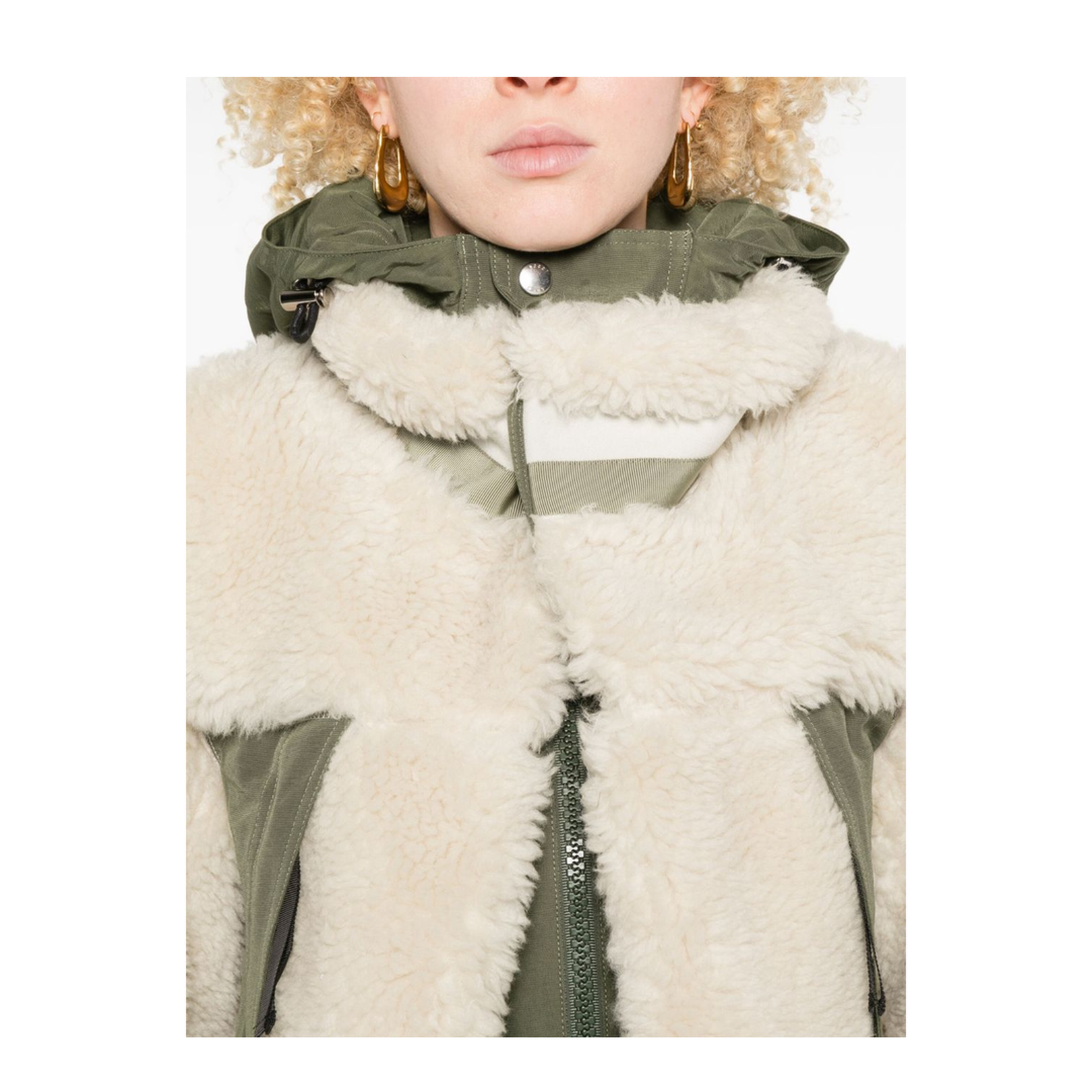 Fleece Texture Zip Fastening Jacket