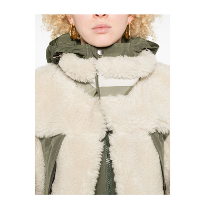 Fleece Texture Zip Fastening Jacket
