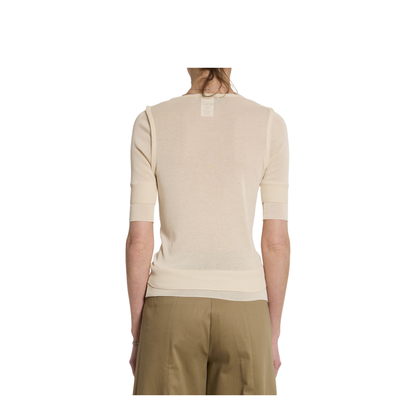 Trompe L'Oeil Viscose And Silk Top