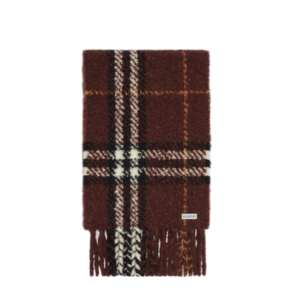 MAYFEYR - Burberry - Brown Check Boucle Scarf - 8130478C3652