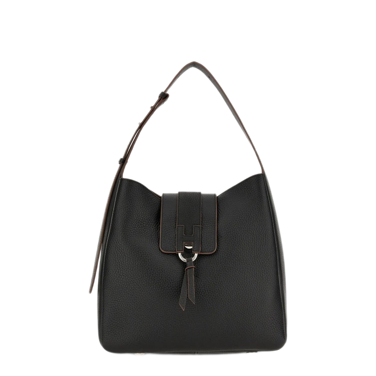 XS Calfskin Shoulder Bag - Nero