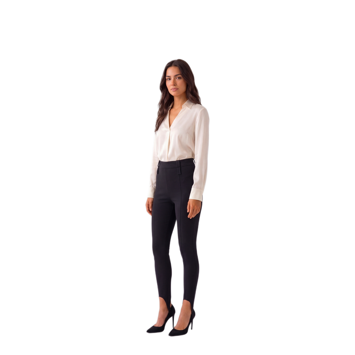 MAYFEYR - The Frankie Shop - Lili Black Stirrup Pants - LEFS23062100BLACK