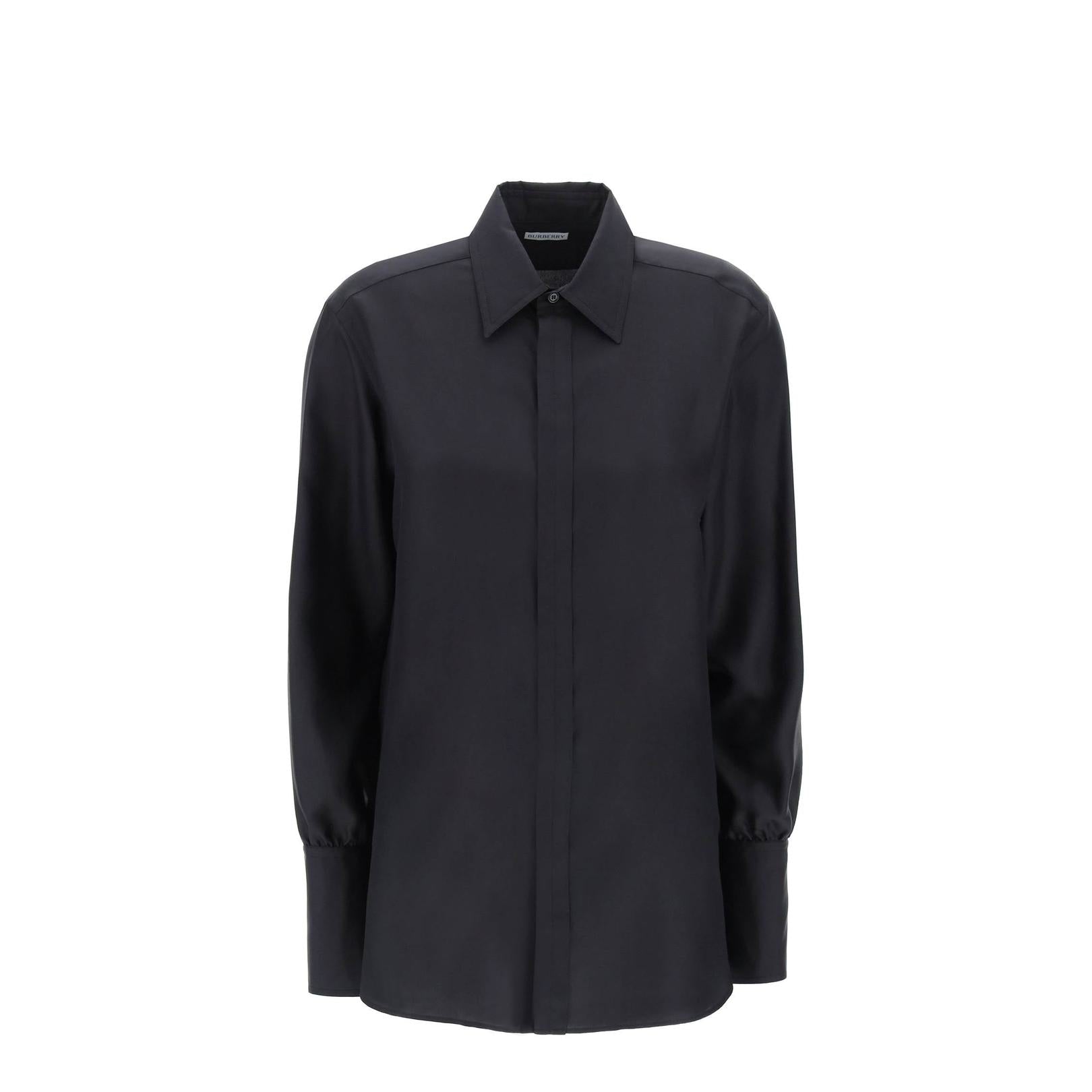 Burberry long-sleeved silk shirt