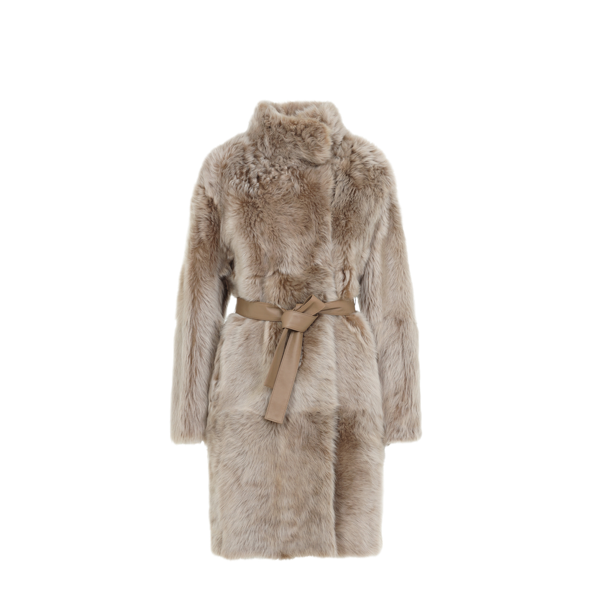 MAYFEYR - Yves Salomon - Chai Latte Shearling Coat - 23WYM60695TOSXA2270