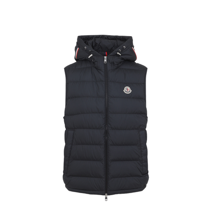 Black Marseillan Hooded Down Gilet