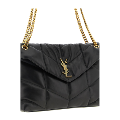 Puffer Medium Nappa leather Shoulder Bags - Black