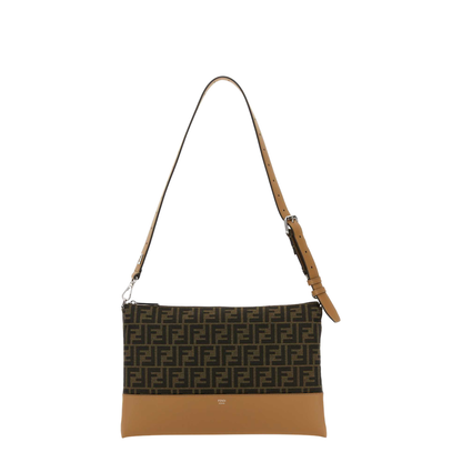 FF Jacquard Shoulder Bags - Brown