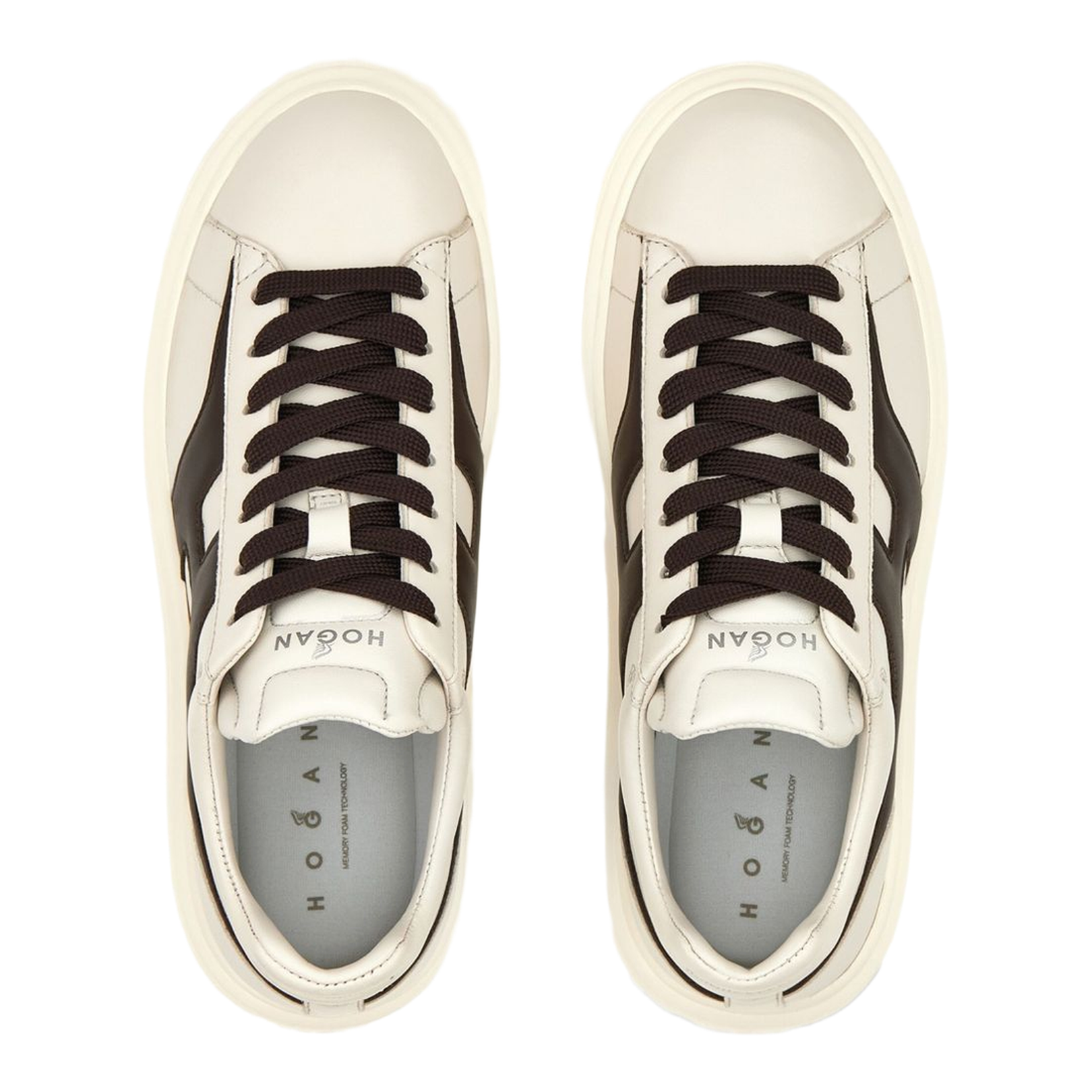 H-stripes leather sneakers