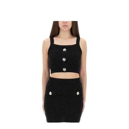 Tweed Top - Black