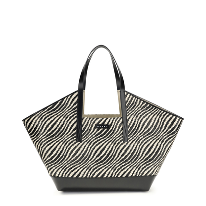 MAYFEYR - Marni - Raffia Effect Fabric Tote Bag - SHMP0162A1P984100N99