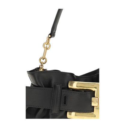 MAYFEYR - Balmain - Mini Anthem Bag In Calfskin Leather - GN0AE994LSAX0PA