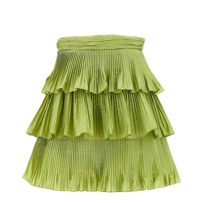 Taffetà Mini Skirt Green