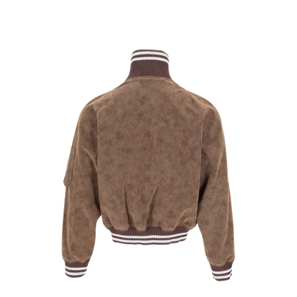 MAYFEYR - Palm Angels - Tree Logo Suede Effect Caban - PMJA048S26LEA0016003