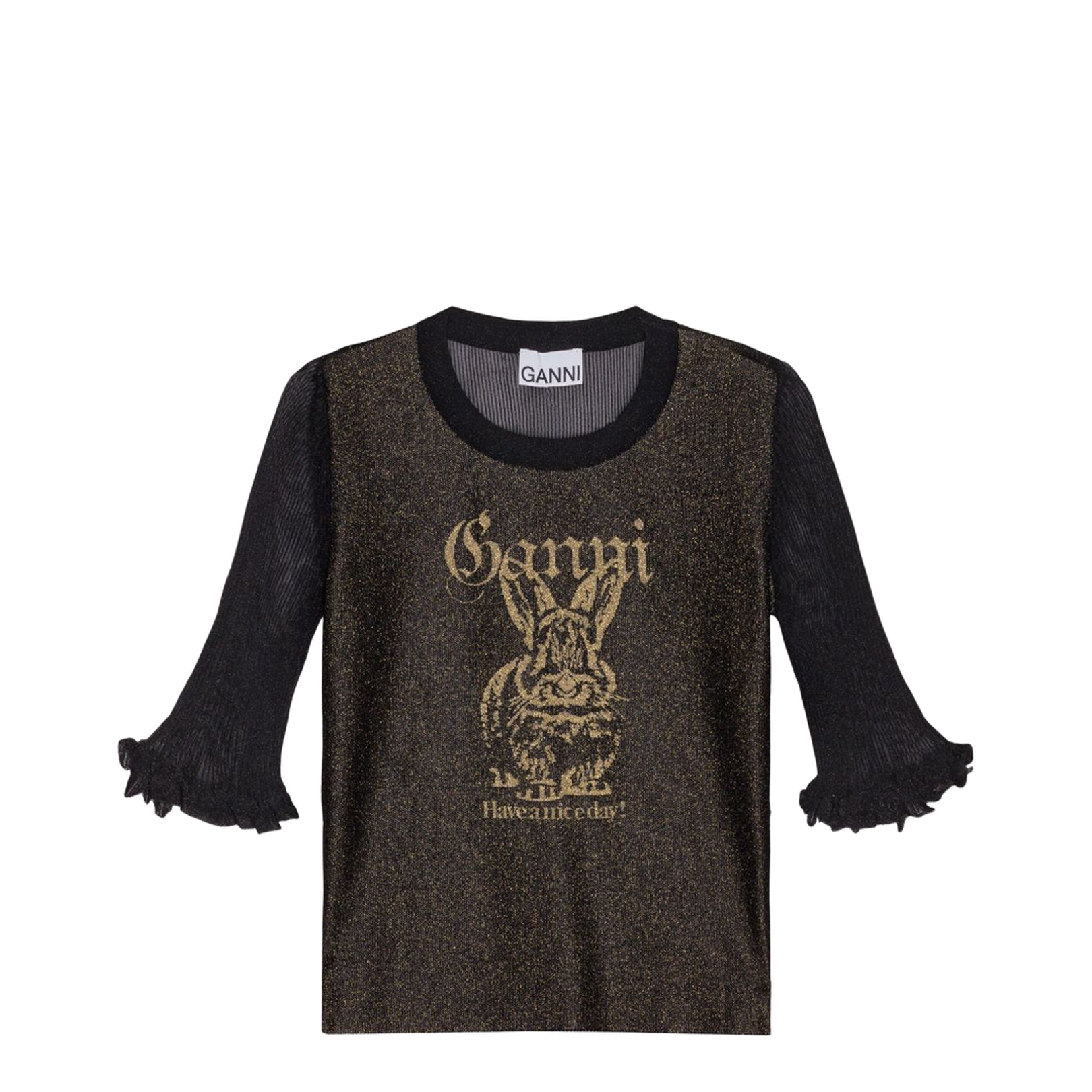 Sheer Jacquard Top