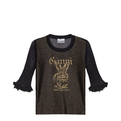 Sheer Jacquard Top