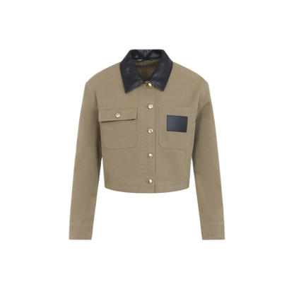 Heavy Cotton Cropped Jacket