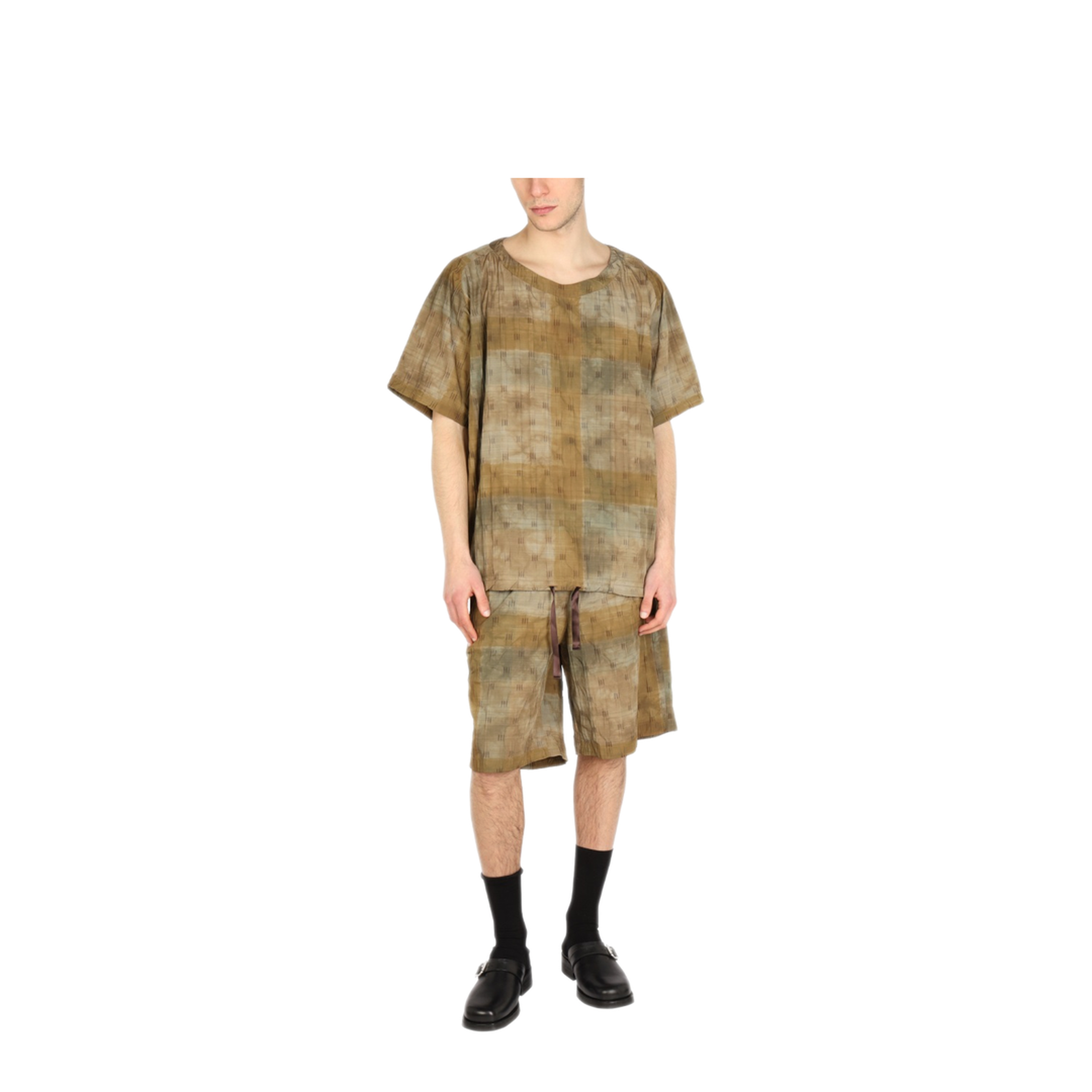 MAYFEYR - Needles - Boxy Fit T Shirt - KP110KHAKI