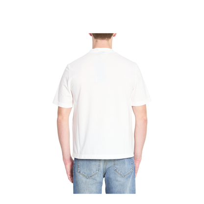 Cotton Jersey T-Shirt with Devoré Detail
