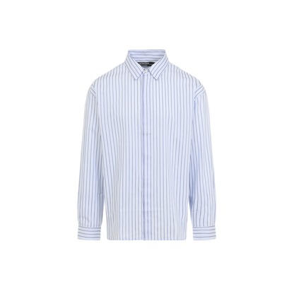 MAYFEYR - Jacquemus - Le Simon Shirt Big Dog Blue Stripe - SHM00541AW009283DO