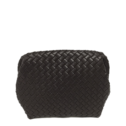Padded Intrecciato Leather Briefcase