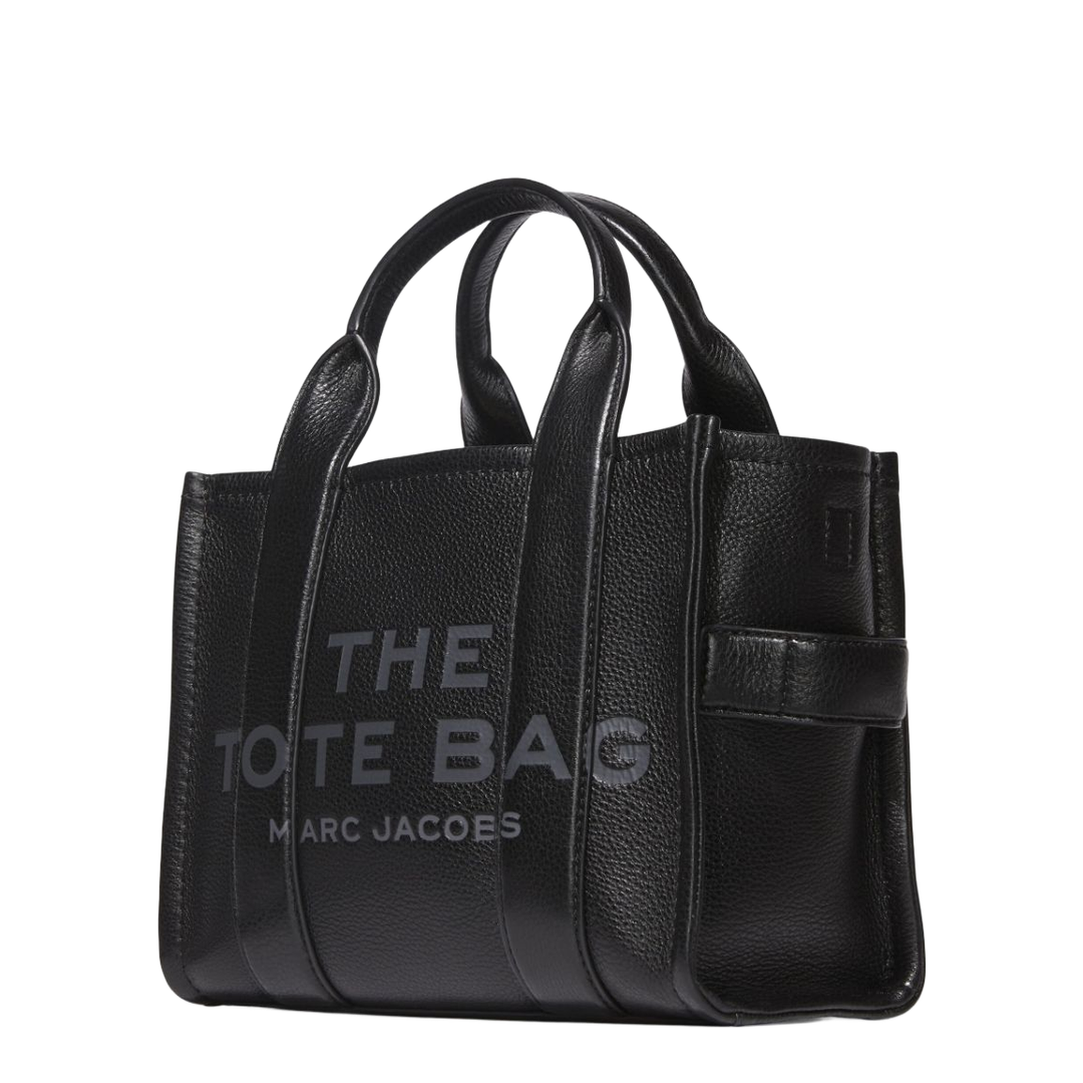 The Small Tote Bag Grainy Leather Bag in Black