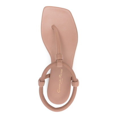 Almond Beige T-Bar Sandals