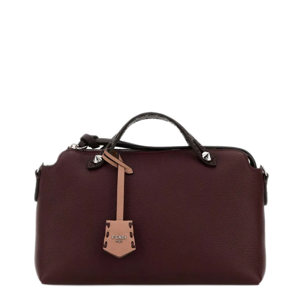By The Way Soft Medium Calf Leather Handbag - Grape