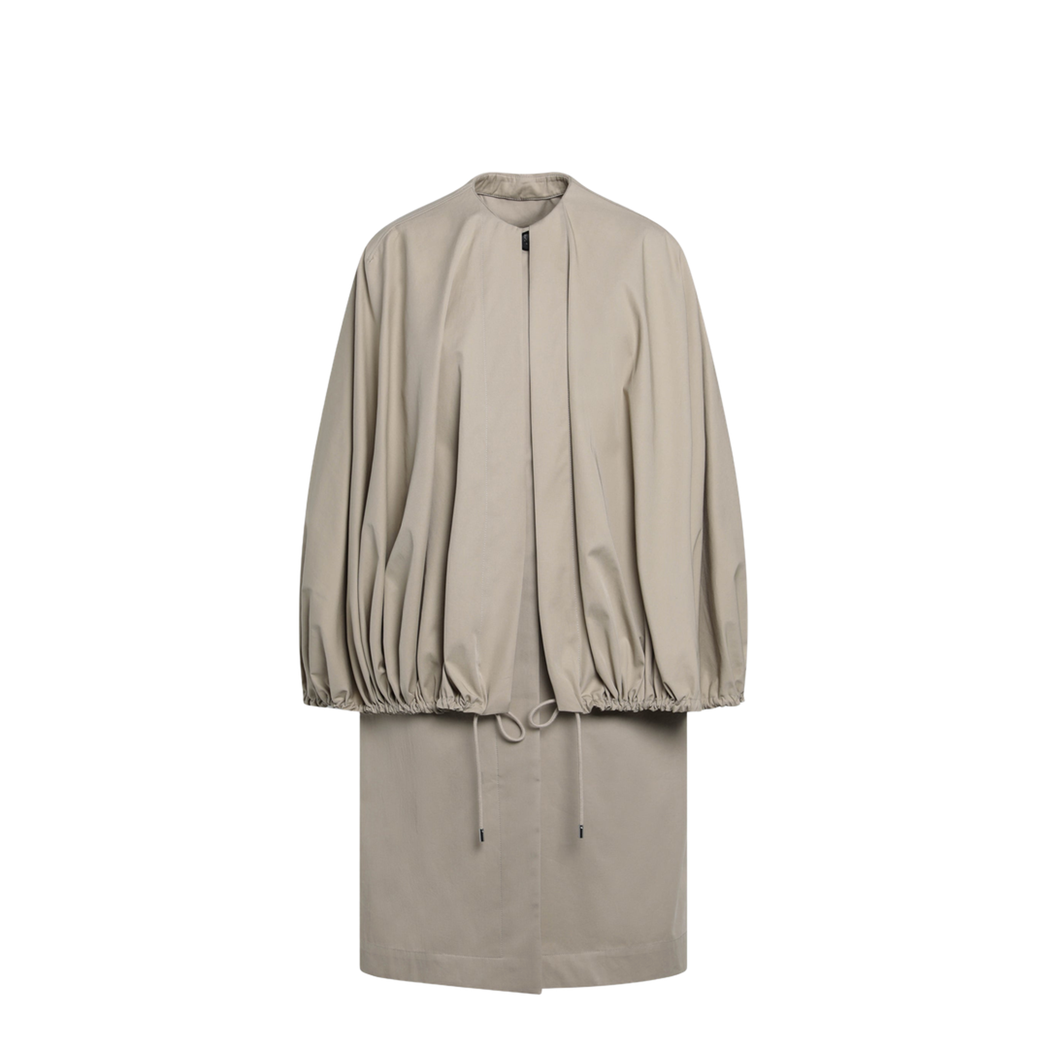 MAYFEYR - Toteme - Beige Cotton Cape Coat - 262-WRO0289FB0605072