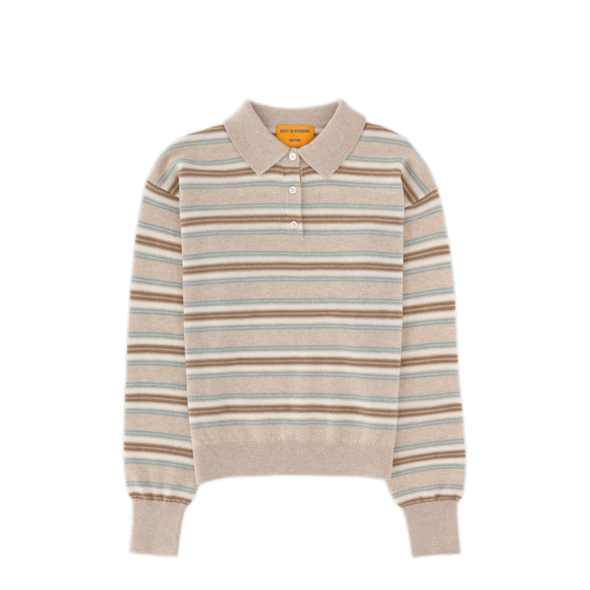 MAYFEYR - Guest In Residence - Polo Collegiate In Cashmere - W43810JLSANDSTONECOMBO