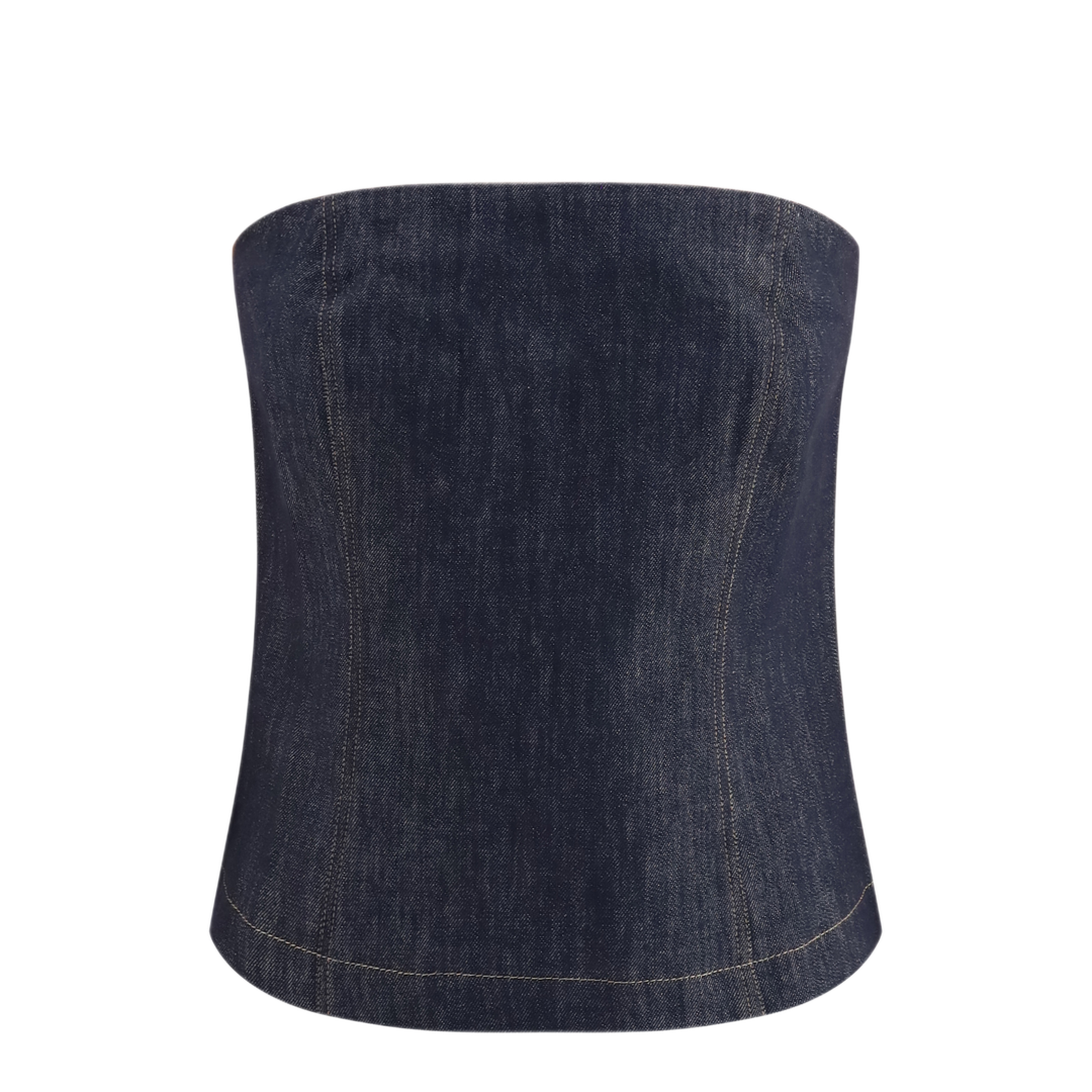 MAYFEYR - Brunello Cucinelli - Denim Effect Twill Bandeau Top - MB125EO909