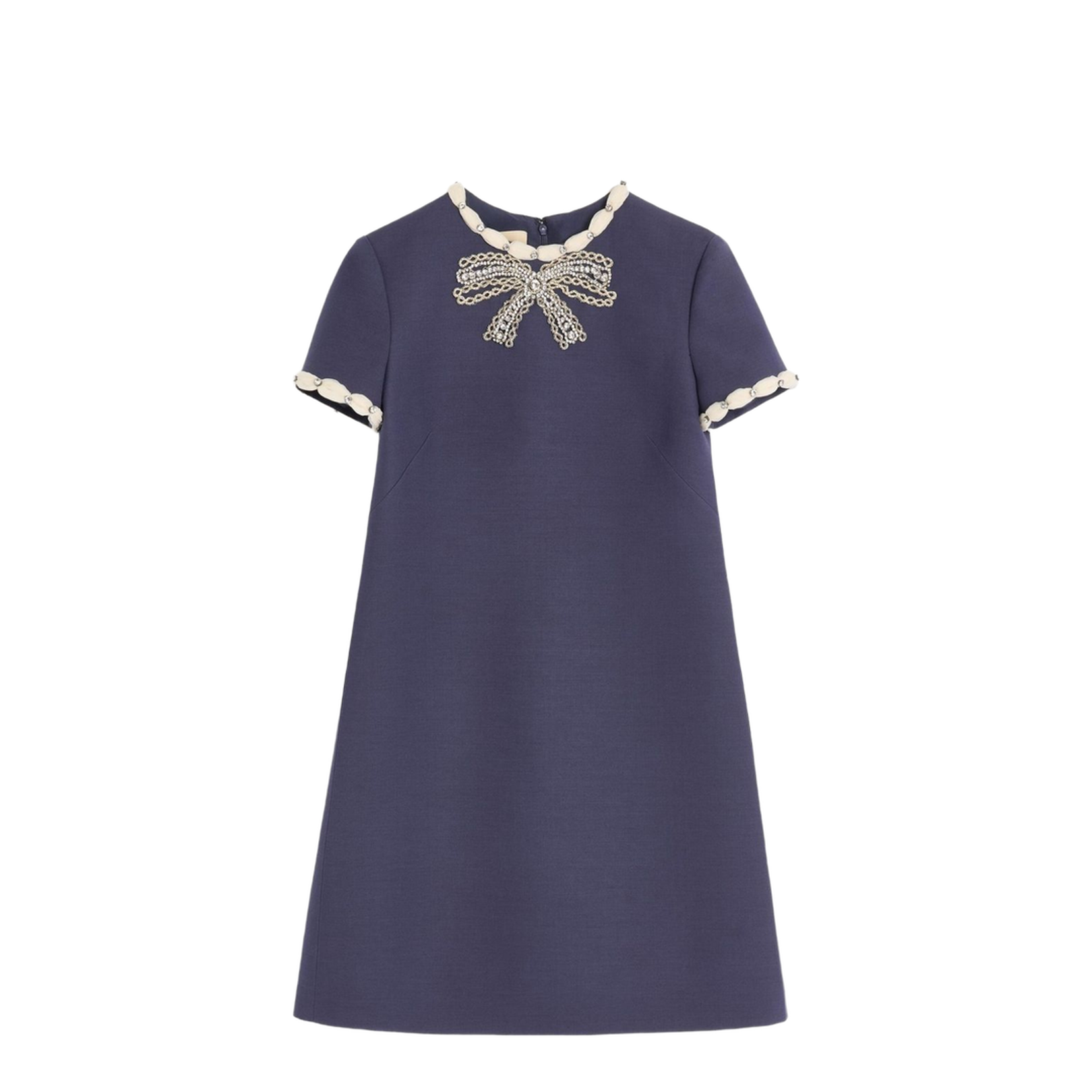 Wool and Silk Embroidered Dress