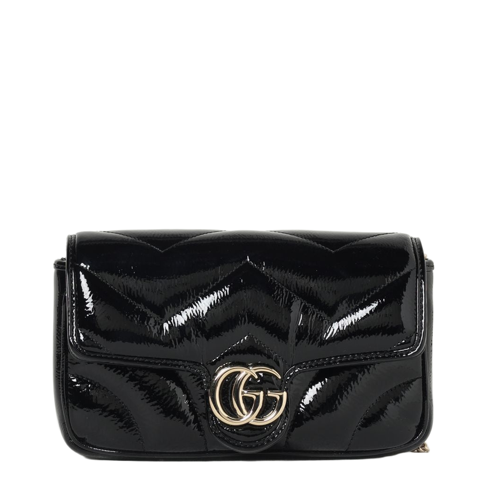 GG Marmont Patent Leather Shoulder Bag