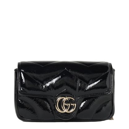 GG Marmont Patent Leather Shoulder Bag