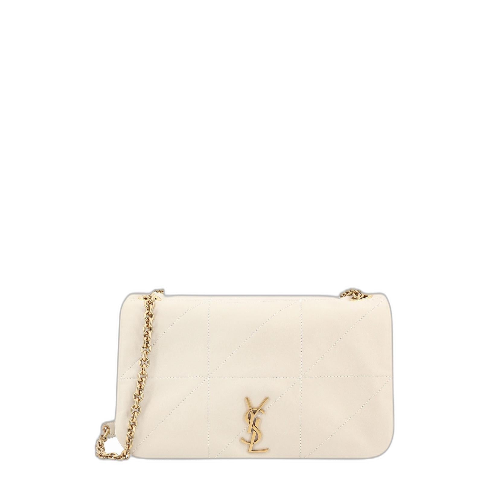 Jamie 43 Shoulder Bag In Ivory Nappa Leather