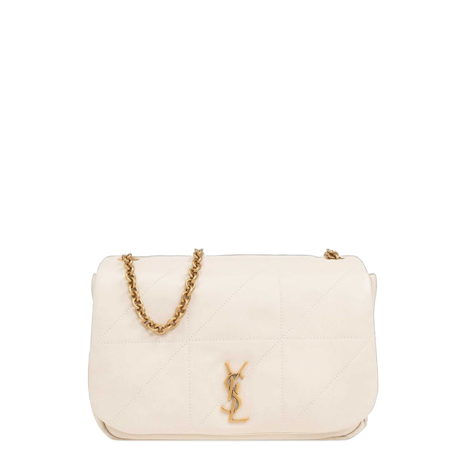 Jamie 43 Shoulder Bag In Ivory Nappa Leather