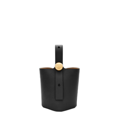 Pebble Bucket Mini Hand Bag Leather