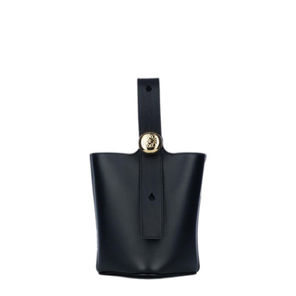 Pebble Bucket Mini Hand Bag Leather