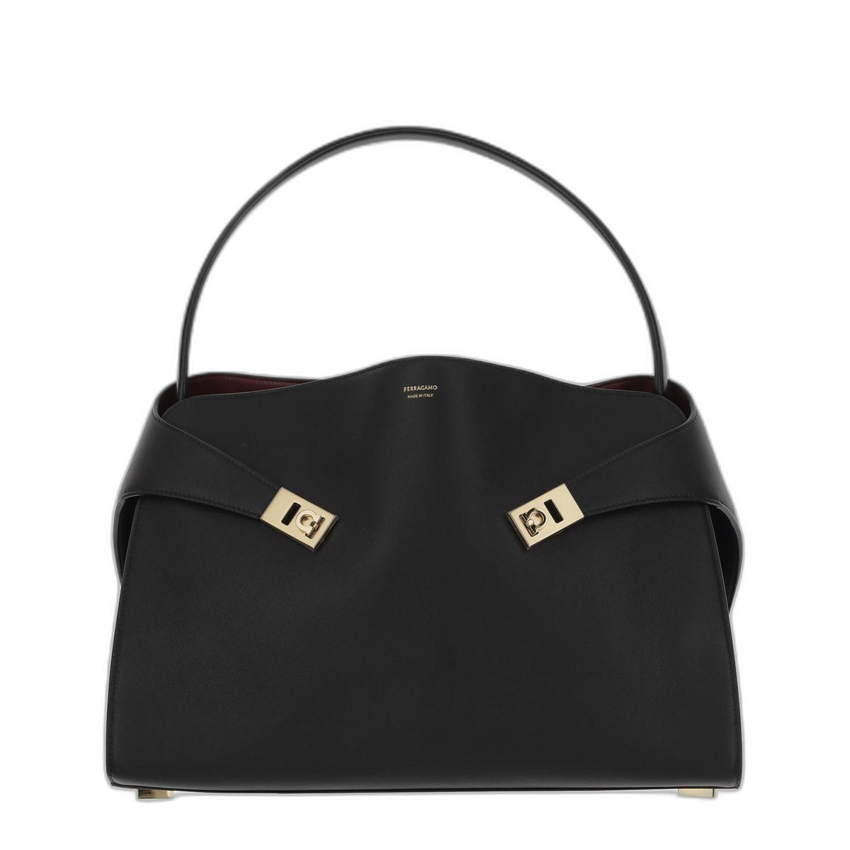 Ferragamo Hug Soft Two-tone Leather Shoulder Bag